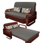 WOODZ High Quality Pull Out Sofa Bed With Armchair -Three Seats Couch -Convertible Sofa Cum Bed