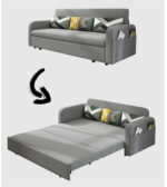 WOODZ Armchair sofa cum bed -convertible sofa -folding- wooden+metal