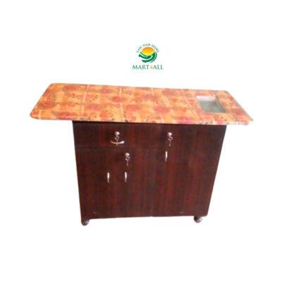 WOODZ Iron Stand with multiple Storage sections