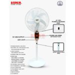 Sogo Rechargeable Floor Fan (JPN-634) Floor Fan Standing Fan - Image 2