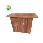 WOODZ Iron Stand with multiple Storage sections