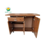 WOODZ Iron Stand with multiple Storage sections - Image 2