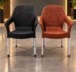 WOODZ Plastic Chair || Outdoor Chair || Garden Chair Metal Legs - Image 2