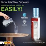 Super Asia Water Dispenser HC-52R Red 20 Liters Large Refrigerator 3 Taps - Image 2