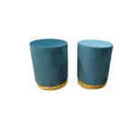 WOODZ Puffy wooden square/round ottoman stool/seat in multiple colors - Image 2