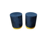 WOODZ Puffy wooden square/round ottoman stool/seat in multiple colors - Image 4