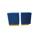 WOODZ Puffy wooden square/round ottoman stool/seat in multiple colors