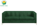 WOODZ Sofa Set 6 Seater - Velvet - (3+2+1) - Lush Green Color - PER SEAT - Image 5