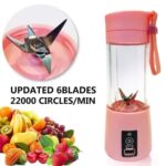 MINI Portable and Rechargeable Battery juice blender 6 Blades - Image 2