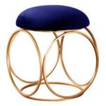 Ring Ottoman puffy - Metallic Ring Golden Legs - Home Decor - Furniture - Image 3
