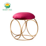 Ring Ottoman puffy - Metallic Ring Golden Legs - Home Decor - Furniture