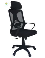 Computer Chair – High Back– Office Chair – Study Chair – Black Hydrolic & Nylon – Imported