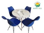 Chair & Table Set – (4+1) Cafe Set – Restaurant Set – Imported Table & Chair - Metal/Wooden