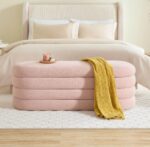 WOODZ Ottoman Puffy – Ottoman Bench – Seathi - OVAL