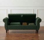 WOODZ Ottoman Puffy – Ottoman Bench – Seathi - Side Support Arms - Image 2