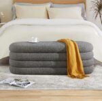WOODZ Ottoman Puffy – Ottoman Bench – Seathi - OVAL - Image 4