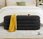 WOODZ Ottoman Puffy – Ottoman Bench – Seathi - OVAL - Image 5